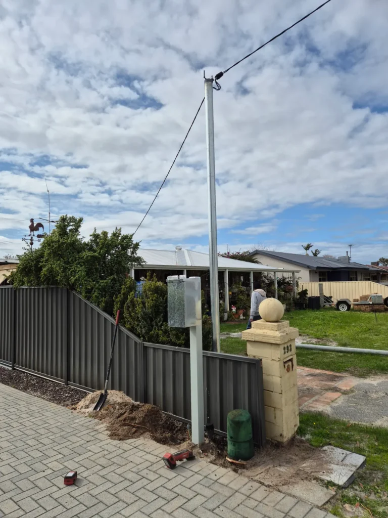 power pole install perth